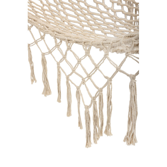 Kerti függőágy hálós rojtos 200 cm Inlea4Home BOHO - Ekrü