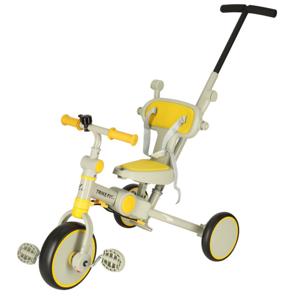 Tricikli Inlea4Fun TRIKE FIX V4 - Szürke/sárga