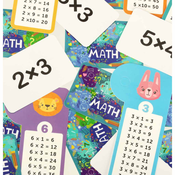 Joc educativ de înmulțire din lemn  3v1 - Inlea4Fun MULTIPLICATION BOARD GAME