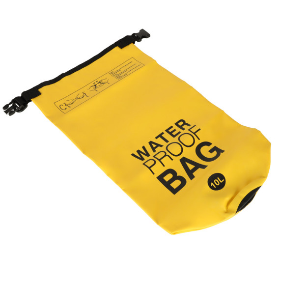 Nepremokavý vak 10 l Water proof bag - žltý