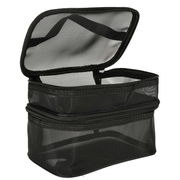 Geantă cosmetică de călătorie -  21 x 13,5 x 14 cm - negru