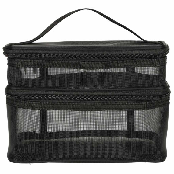 Geantă cosmetică de călătorie -  21 x 13,5 x 14 cm - negru