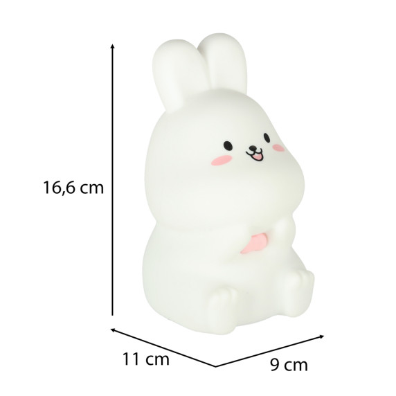 Szilikonos LED éjjeli lámpa LITTLE RABBIT - nyuszi