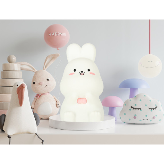 Szilikonos LED éjjeli lámpa LITTLE RABBIT - nyuszi