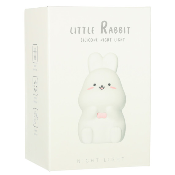 Szilikonos LED éjjeli lámpa LITTLE RABBIT - nyuszi