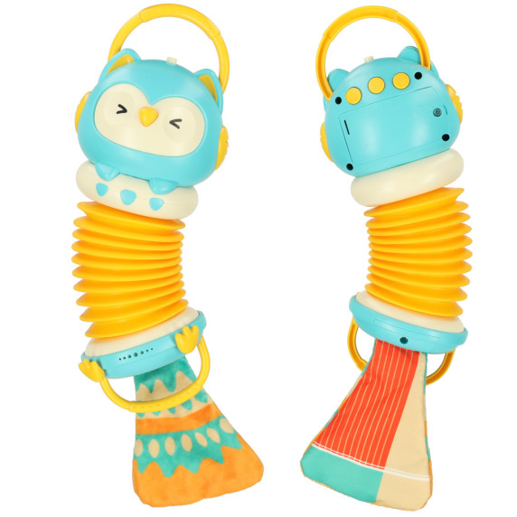 Acordeon pentru copii - bufniță - Inlea4Fun BABY OWL ACCORDION - albastru