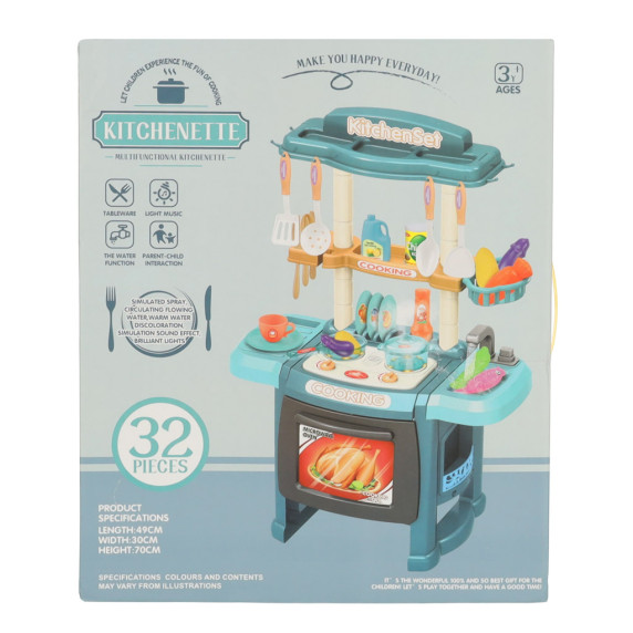 Detská plastová kuchynka s efektmi KITCHENETTE