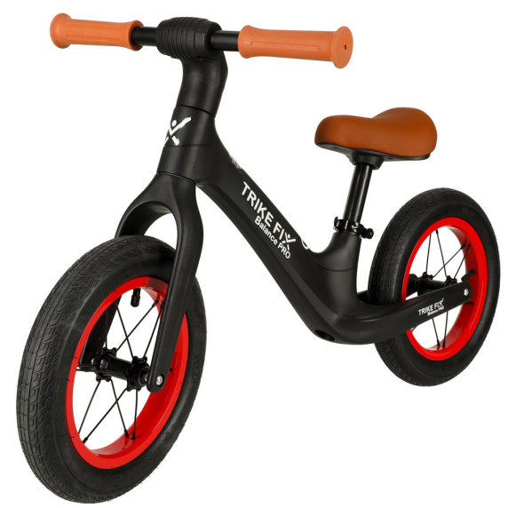 Bicicletă echilibru pentru copii - negru - TRIKE FIX Balance PRO