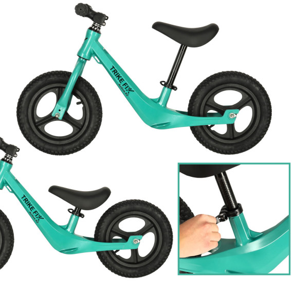 Bicicletă echilibru fără pedale - TRIKE FIX ACTIVE X2 - verde