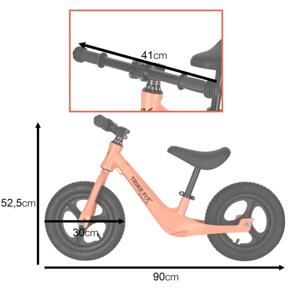 Futóbicikli TRIKE FIX ACTIVE X2 - Narancssárga