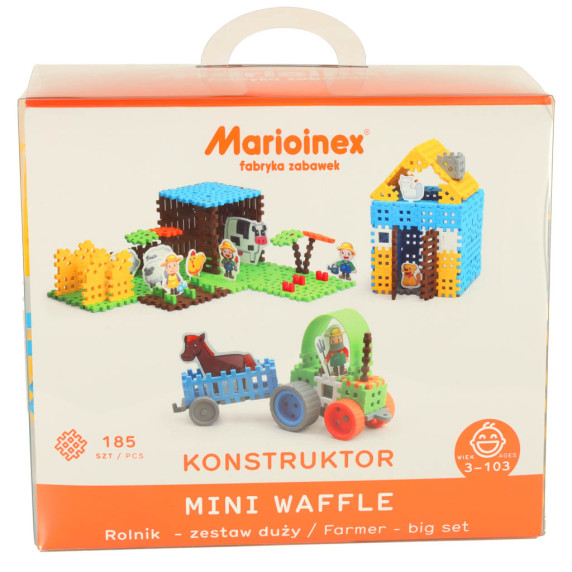 Set de construcție  - 185 bucăți Marioinex MINI WAFFLE