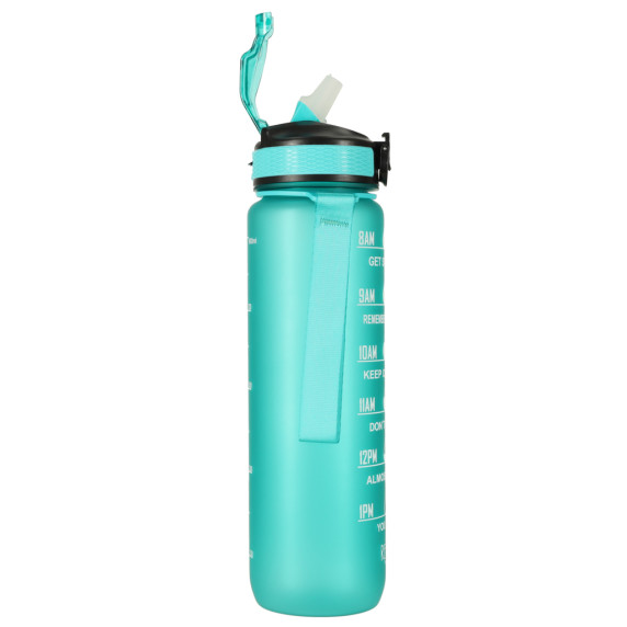 Vizes palack, kulacs 1 l Inlea4Home TIME-MARKED Bottle - Zöld