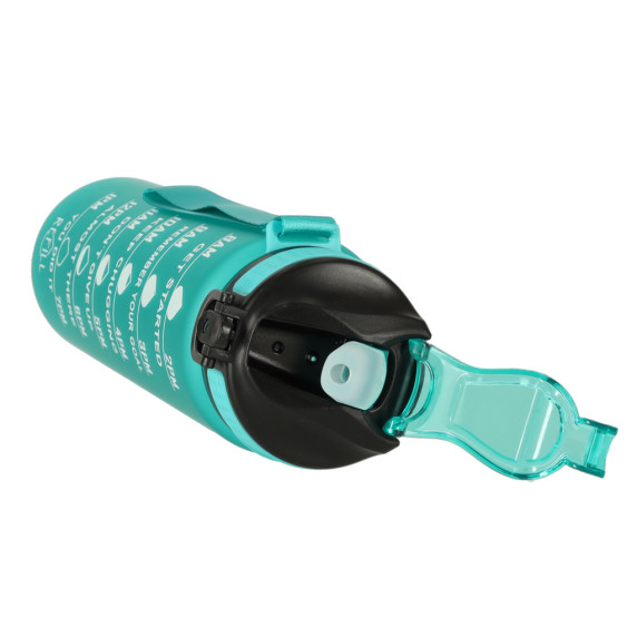 Vizes palack, kulacs 1 l Inlea4Home TIME-MARKED Bottle - Zöld