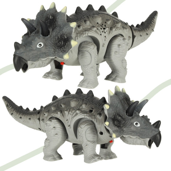 Interaktív játék dinoszaurusz Inlea4Fun DINO SPACE - Triceratops