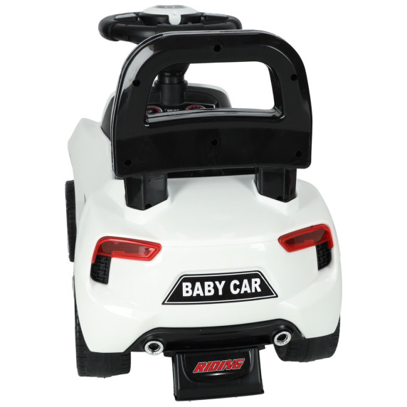 Mașină pentru copii cu efecte sonore și luminoase - Inlea4Fun BABY CAR - alb