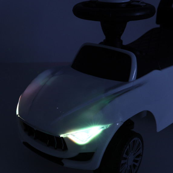 Mașină pentru copii cu efecte sonore și luminoase - Inlea4Fun BABY CAR - alb