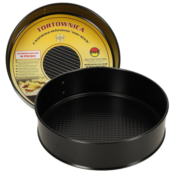 Tavă de copt cu margine detașabilă - 24 cm - negru