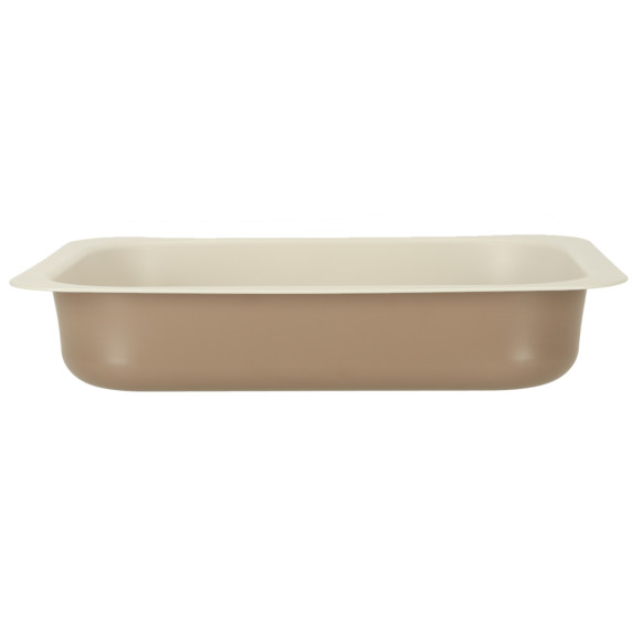 Tavă de copt - 29x22x6 cm BAKING TIN - maro/crem