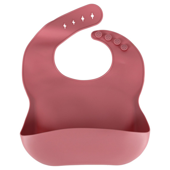 Szilikon baba étkező szett 9 darabos Inlea4Home - Sötétrózsaszín