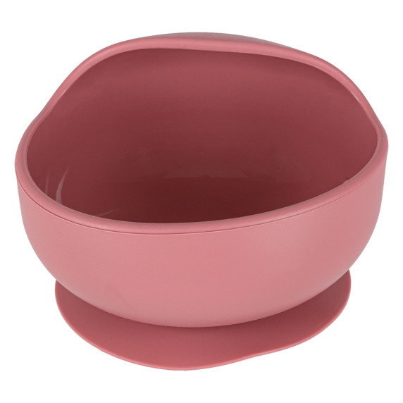 Szilikon baba étkező szett 9 darabos Inlea4Home - Sötétrózsaszín