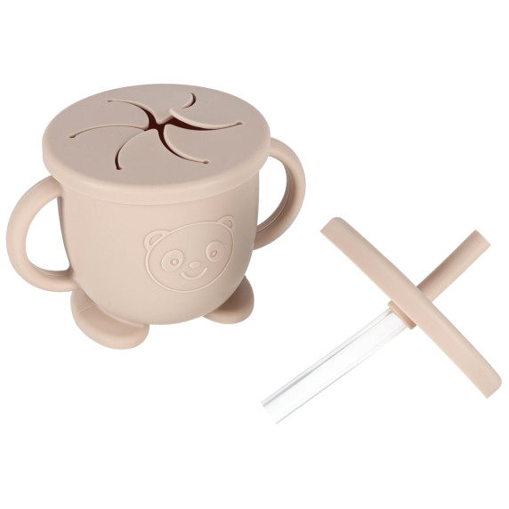 Szilikon baba étkező szett 9 darabos Inlea4Home - Bézs