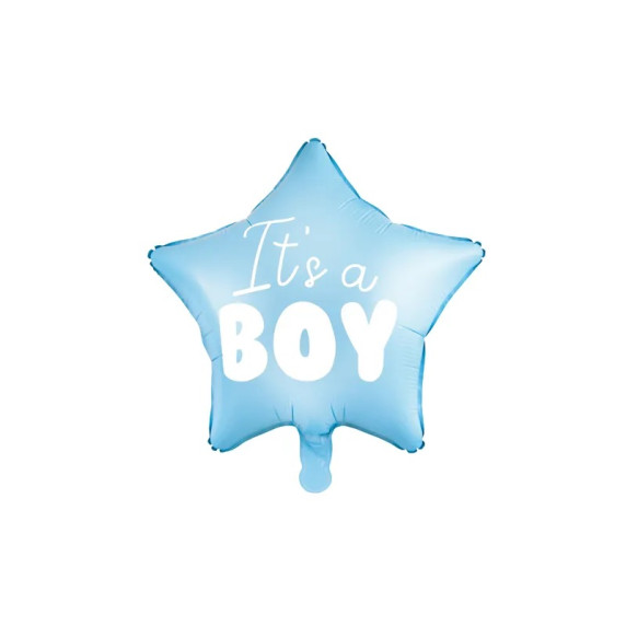 Balon din folie "It's a boy"  48cm -  Inlea4Fun - albastru