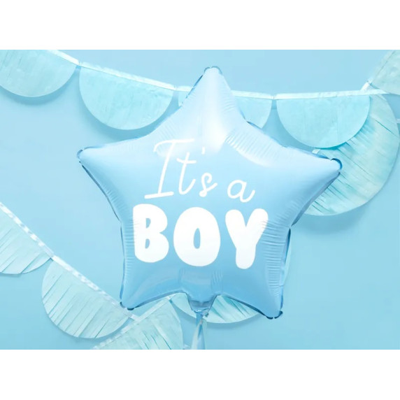 Balon din folie "It's a boy"  48cm -  Inlea4Fun - albastru