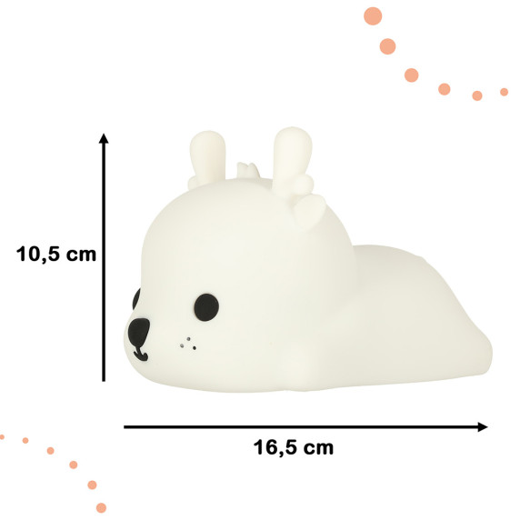 Detská nočná LED lampa silikónová LOOK BEST - jeleň