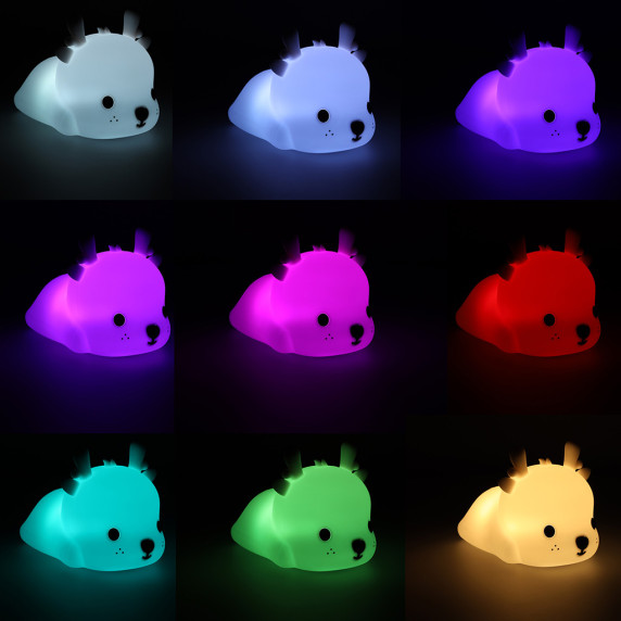 Detská nočná LED lampa silikónová LOOK BEST - jeleň