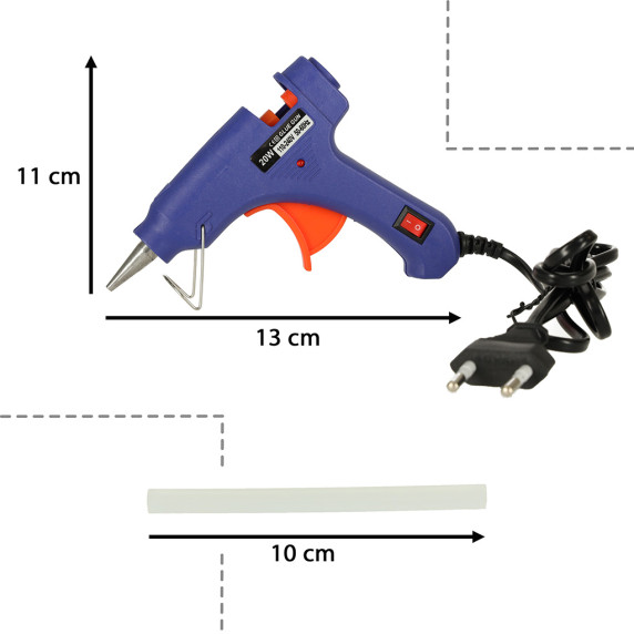 Lepiaca pištoľ + 62 lepiacich tyčiniek Glue Gun