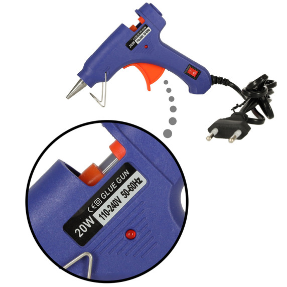 Lepiaca pištoľ + 62 lepiacich tyčiniek Glue Gun