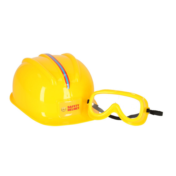 Detské náradie v žltej taške s popruhom 23 prvkov Inlea4Fun ENGINEER´S TOOL BAG