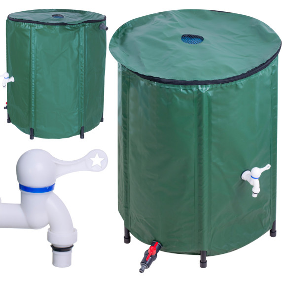 Rezervor apă de ploaie cu robinet, 500 l - Inlea4Fun 742178