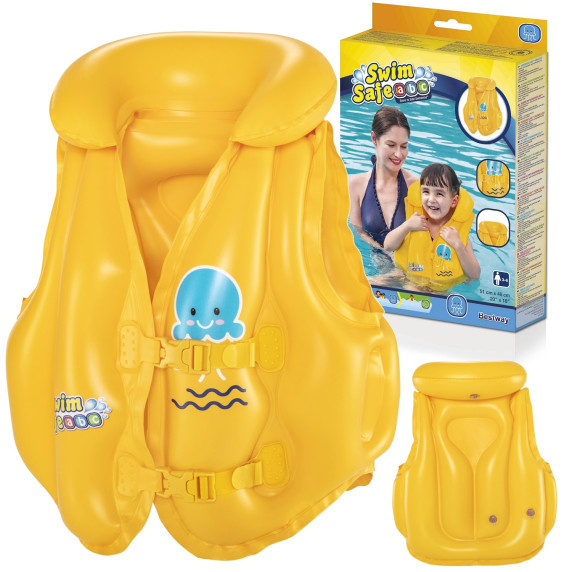 Vestă de salvare gonflabilă pentru copii - BESTWAY 32034 – Galben