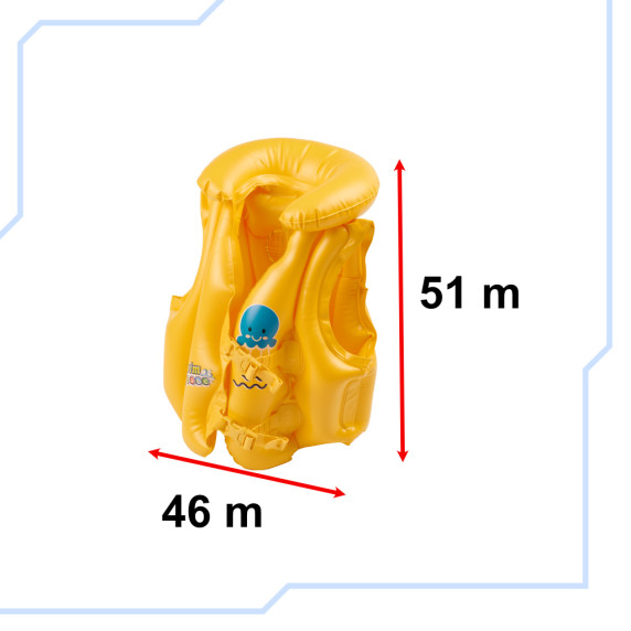 Vestă de salvare gonflabilă pentru copii - BESTWAY 32034 – Galben