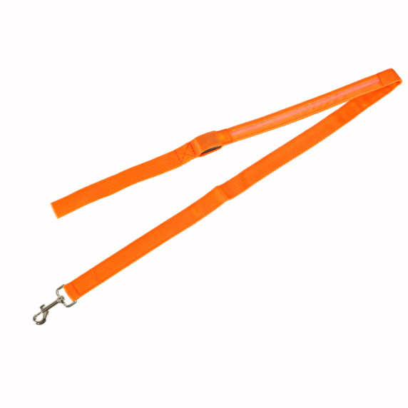 LED világító kutyapóráz 2.5x120cm Inlea4Home - Narancssárga