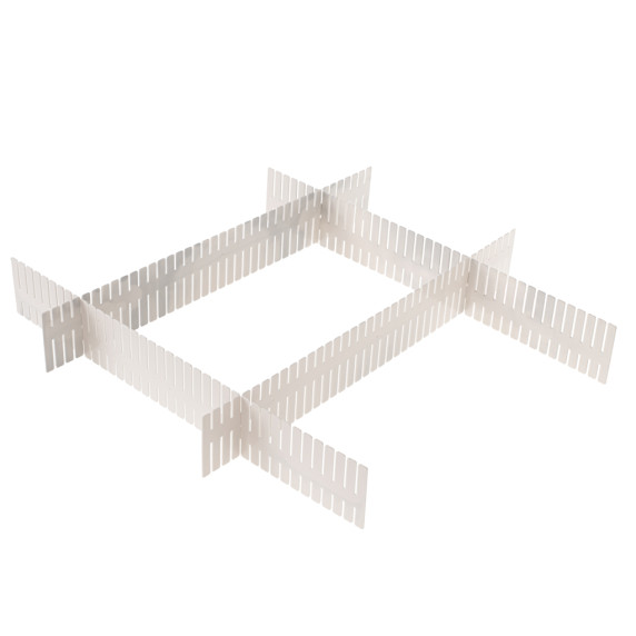 Organizator cu separatoare pentru sertare - 4 buc Inlea4Fun - Bej
