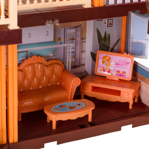 Casă de păpuși cu accesorii 158 elemente - DREAM HOUSE