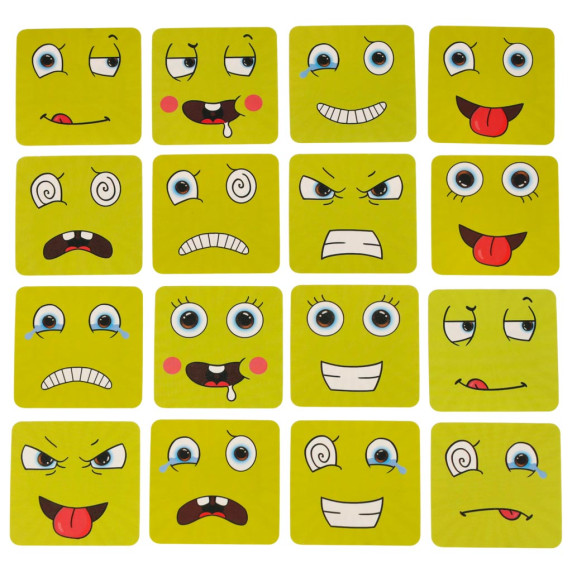 Puzzle cub din lemn Inlea4Fun - Inlea4Fun SMILING FACE