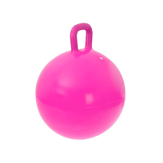 Detská skákacia lopta s madlom 45 cm - ružová