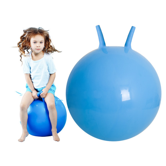 Füles ugráló labda gyerekeknek 65 cm- Kék
