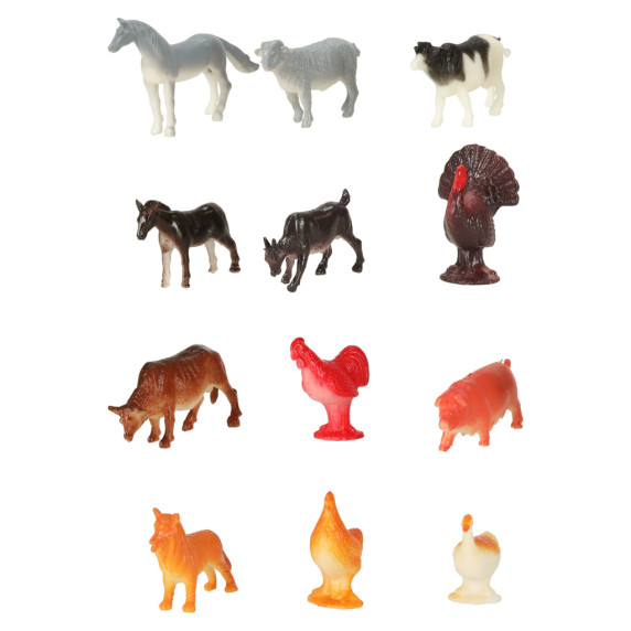 Set 48 figurine de animale - Inlea4Fun - animale de safari, mare, pădure și dinozauri