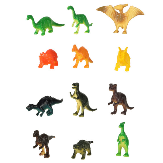 Set 48 figurine de animale - Inlea4Fun - animale de safari, mare, pădure și dinozauri