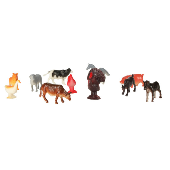 Set 48 figurine de animale - Inlea4Fun - animale de safari, mare, pădure și dinozauri