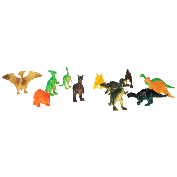 Set 48 figurine de animale - Inlea4Fun - animale de safari, mare, pădure și dinozauri