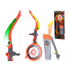 Set de tir cu arcul pentru copii SUPER ARCHERY - gri/portocaliu - 