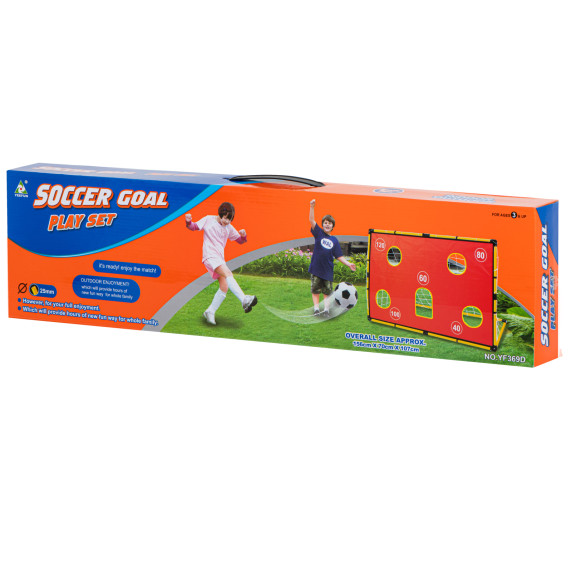 Poartă de fotbal cu găuri de antrenament - Inlea4Fun SOCCER GOAL PLAY SET