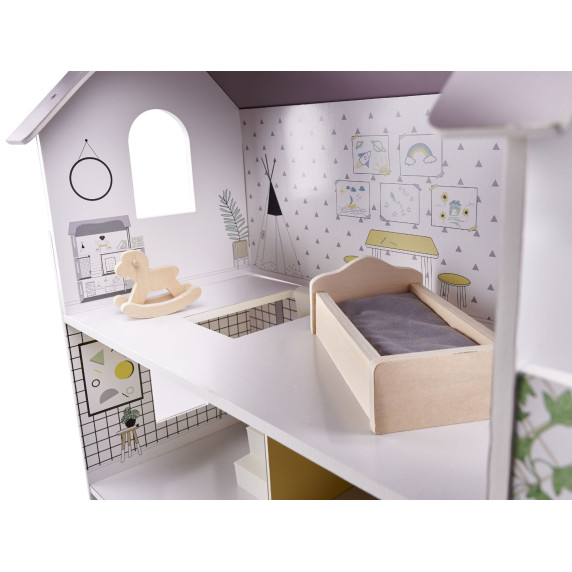 Fa babaház WOODEN DOLLHOUSE