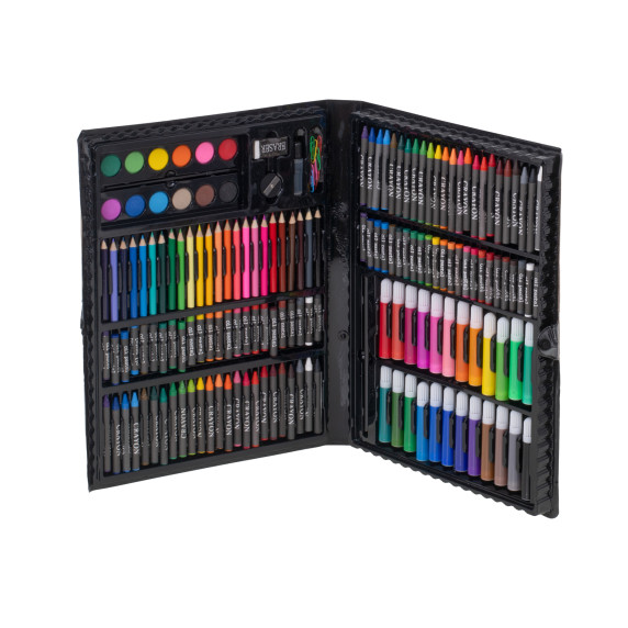 Maliarska sada v kufríku 168 prvkov Inlea4Fun SUPER MEGA ART SET