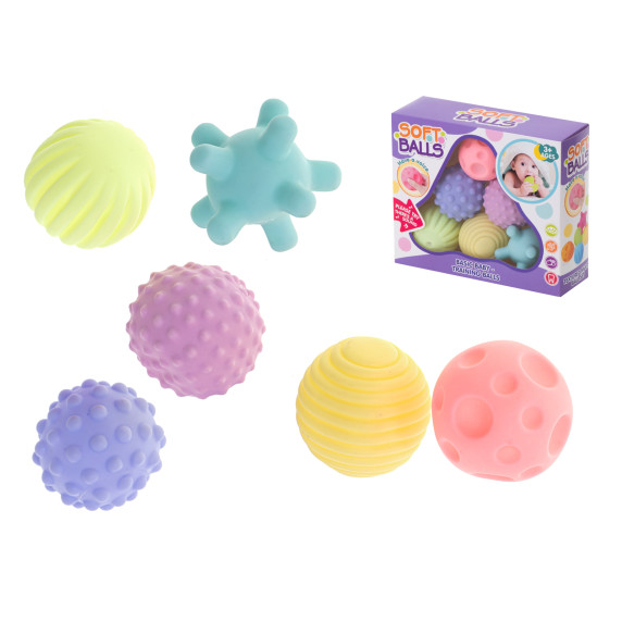 Set mingi senzorială pentru copii- Inlea4Fun SOFT BALLS